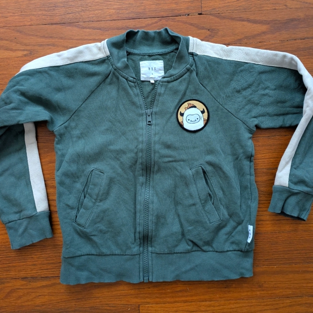 Huxbaby Yeti Tracksuit Zip Up Jacket size 6